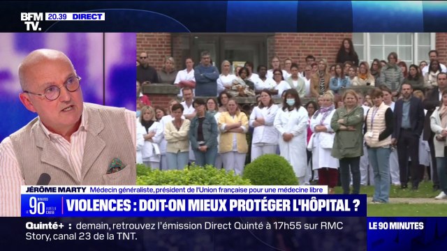 Violences contre les soignants: Beaucoup de soignants n'osent pas déclarer de violences à leur égard pour Jérôme Marty (Union française pour une médecine libre)