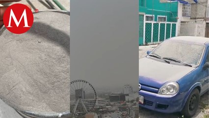 En Puebla, disminuye caída de ceniza del volcán Popocatépetl