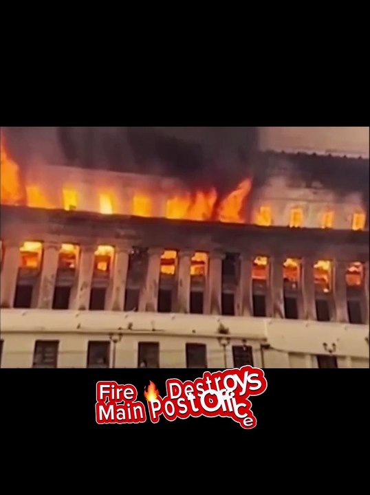 Fire  Destroys The Neoclassical Post Office 100 Years old one