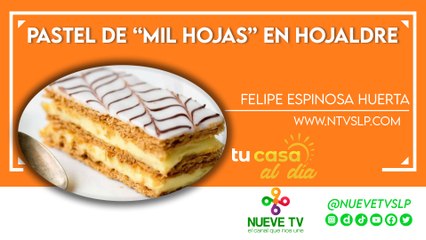 Pastel de “mil hojas” en hojaldre