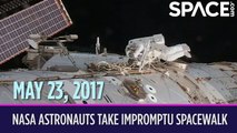 OTD in Space – May 23: NASA Astronauts Take Impromptu Spacewalk