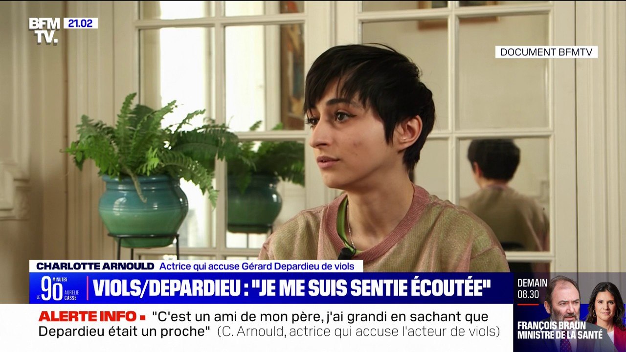 Charlotte Arnould, actrice qui accuse Gérard Depardieu de viols: "J'ai l'impression d'être prise au sérieux"