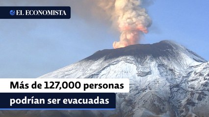 Más de 127,000 personas podrían ser evacuadas ante actividad volcánica