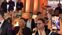 مصطفى قمر ومحمد فؤاد وإيهاب توفيق يجتمعون للغناء في زفاف نجلة حميد الشاعري