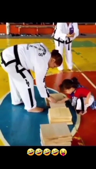 Funny karate kid