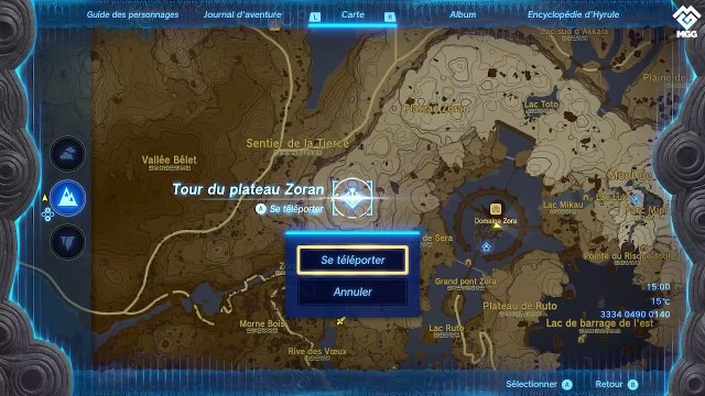 Lance Zora Zelda Tears of the Kingdom : Où en trouver pour la quête La lance d'écailles radieuses ?