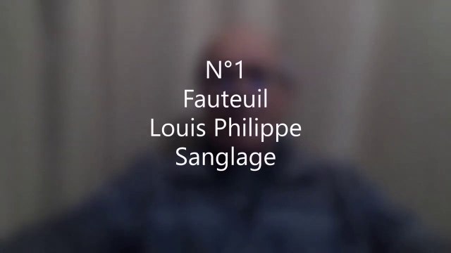 N°1 fauteuil Louis Philippe le sanglage 1 décembre 2022