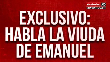 Exclusivo: habla la viuda de Emanuel, el joven que mataron por 2 "lucas"