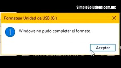 SOLUCIÓN usb error 0x800701B1 - 0xA001B windows no pudo completar el formato 2023