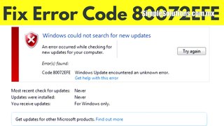 Windows 7 Update error 80072efe SOLUCION - 2023