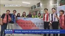 JEJU Air Mendarat Di Bandara Sam ratulangi Manado Membawa 169 Penumpang Dari Korea Selatan