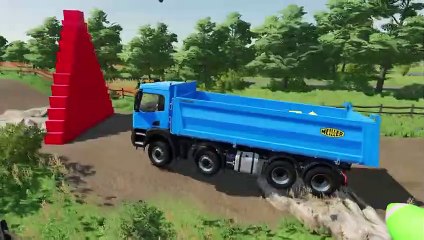Farming Simulator 22 030 - COLORED IVECO TIPPERS DEATH RUN