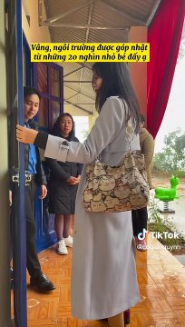 Từ 20 nghìn của người hâm mộ, cô giáo hot TikTok xây được trường học cho trẻ vùng sâu, vùng xa