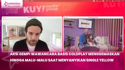 Aksi Gempi Wawancara Basis Coldplay Menggemaskan hingga Malu-Malu saat Menyanyikan Single Yellow
