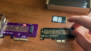 PCIe X1 and X4 to NVME SSD adapter cards review and install