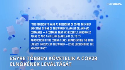 Egyre többen követelik a COP28 elnökének leváltását