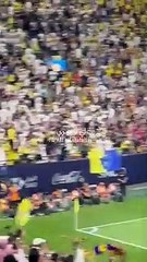 كريستيانو رونالدو يسجد بعد هدفه في الشباب السعودي