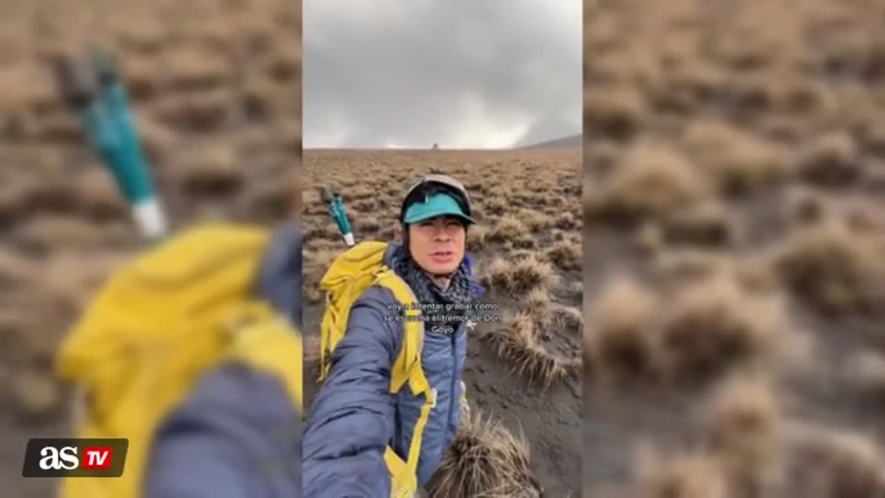 VOLUME UP: Mountain hiker records moment the Popocatépetl produced a tremor