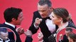 Why does Tom Hanks seem so worked up on the red carpet at Cannes Film Festival?
