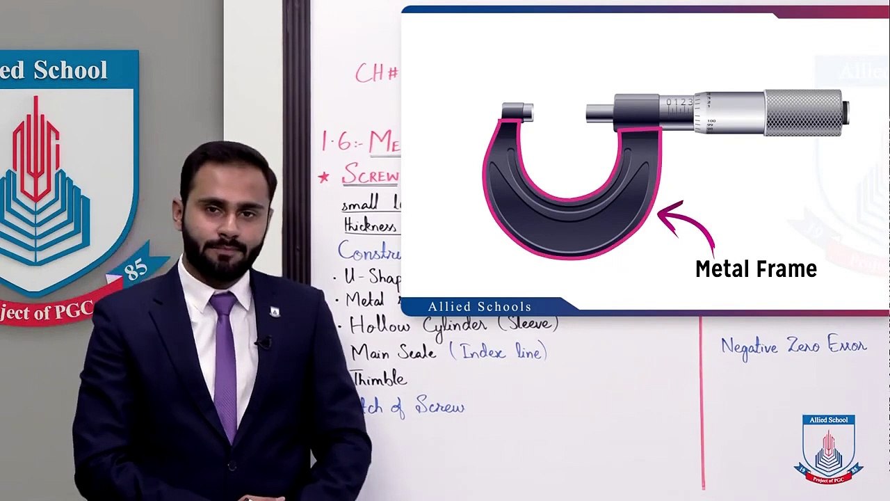 Class 9 - Physics - Chapter 1 - Lecture 8 - 1.6 Measuring Instruments(Screw Gauge)