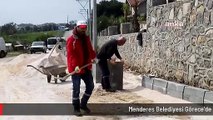 Menderes Belediyesi Görece'de Kilit Parke Çalışması Tamamladı