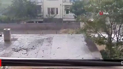 Çorum'da sağanak yağış etkili oldu