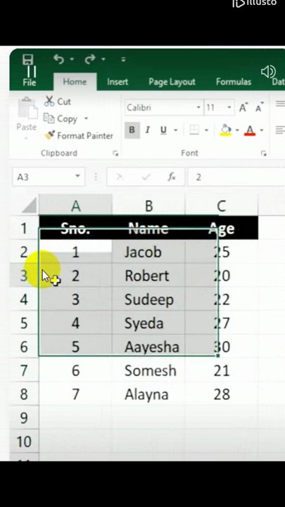 Insert Rows in Excel
