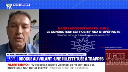 Drogue au volant: "C'est quelque chose de récurrent dans nos services et qui touche toutes les classes de la société", affirme Robert Montury (UNSA-Police)