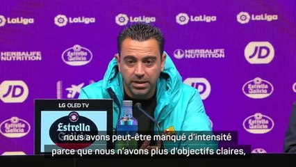 36 j. - Xavi après la défaite : "Nous devons dire stop"