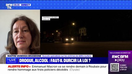 Drogue au volant: pour Vanessa Brandonne, "la loi existe mais les sanctions ne sont pas appliquées"