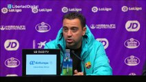 Xavi se excusa por la derrota ante un Valladolid que llegaba con 5 derrotas consecutivas