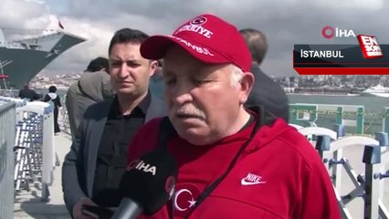 TCG Anadolu Gemisine vatandaşların yoğun ilgisi devam ediyor