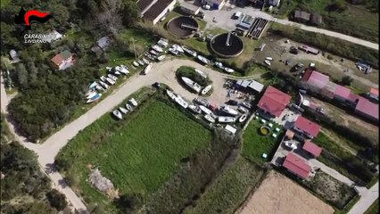 Il terreno sequestrato dai carabinieri