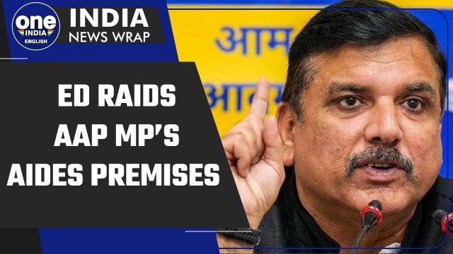 AAP MP Sanjay Singh’s aides premises raided by ED in Delhi liquor policy case | Oneindia News