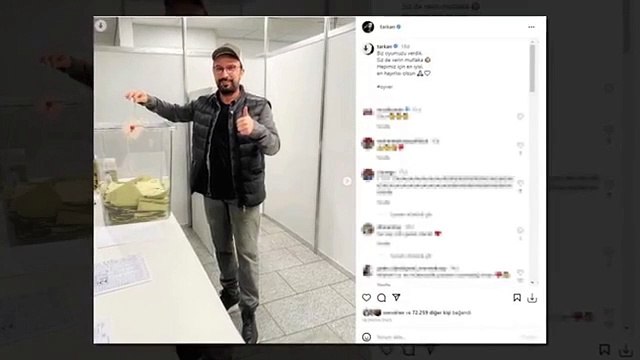 Almanya'da yaşayan Tarkan, 2 turu seçimi için oy kullandı