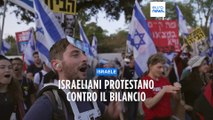 Israele, proteste in piazza contro il bilancio