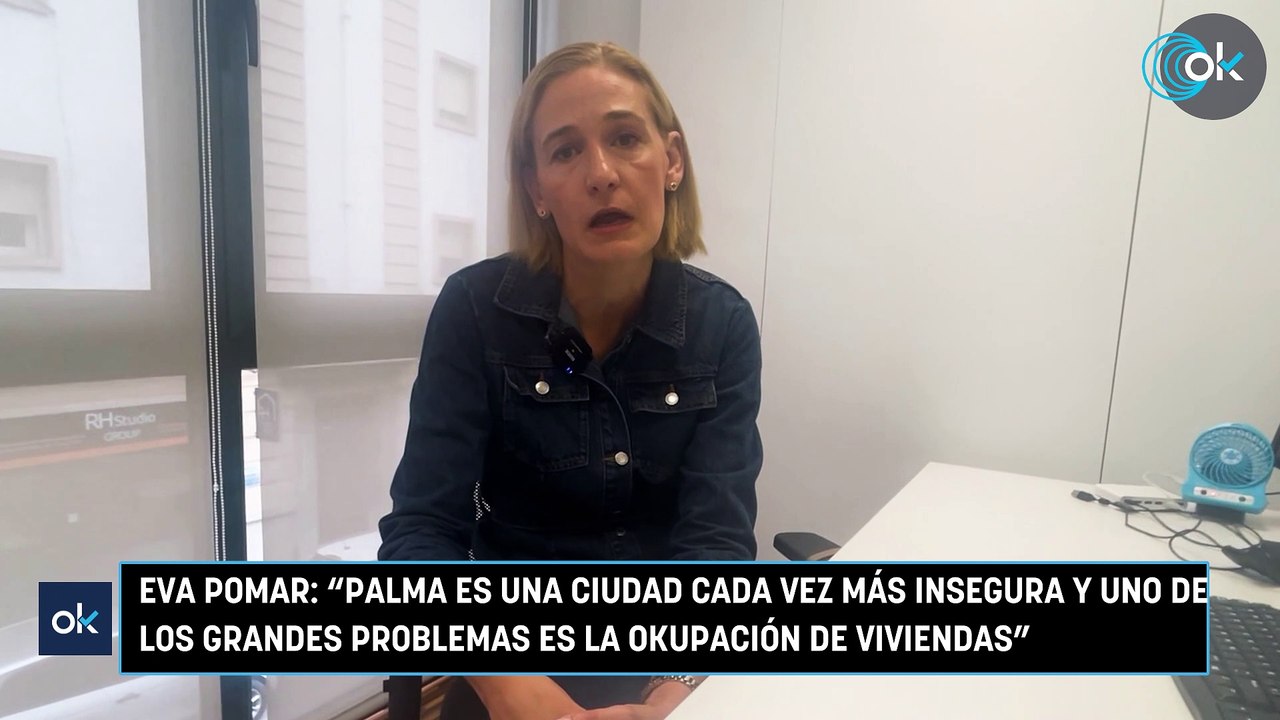 Eva Pomar: "Palma es una ciudad cada vez más insegura y uno de los grandes problemas es la okupación de viviendas"