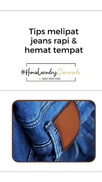Tips melipat jeans rapi dan hemat tempat
