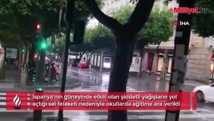 İspanya'da sel felaketi: Okullar tatil edildi