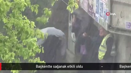 Başkentte sağanak etkili oldu
