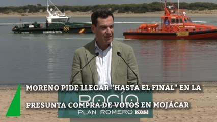 Moreno pide llegar "hasta el final" en la presunta compra de votos en Mojácar