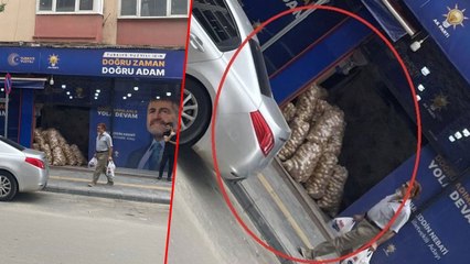 Скачать видео: Nebati’nin seçim bürosundaki patates çuvalları gündem oldu