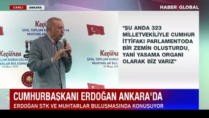Salon ayağa kalktı... Cumhurbaşkanı Erdoğan: Ağlatmayın, ağlatmayın...