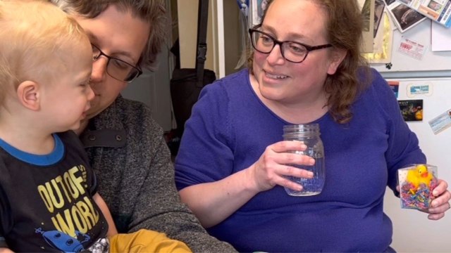 Baby boy starts crying after parents' gender reveal idea turns into an overflowing mess