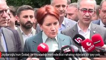 Meral Akşener: Kılıçdaroğlu'nun Özdağ ile imzaladığı metinde bizi rahatsız edecek bir şey yok