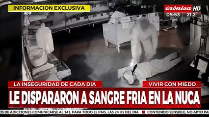 Ladrones le disparan a sangre fría en la nuca a dueño de un comercio