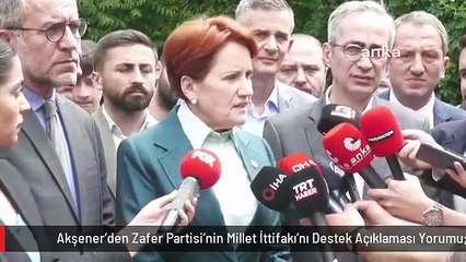 Akşener'den Zafer Partisi'nin Millet İttifakı'nı Destek Açıklaması Yorumu: "İki Genel Başkanın İmzaladığı Mutabakat Metninde Bizi Rahatsız Eden Bir...