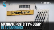 EVENING 5: Maybank 1Q net profit rises 11% y-o-y