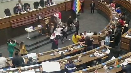 Congresistas bolivianas se agreden a golpes en medio de sesión parlamentaria