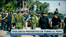 Rutas de evacuación del Popocatépetl son revisadas por el Ejército y la GN